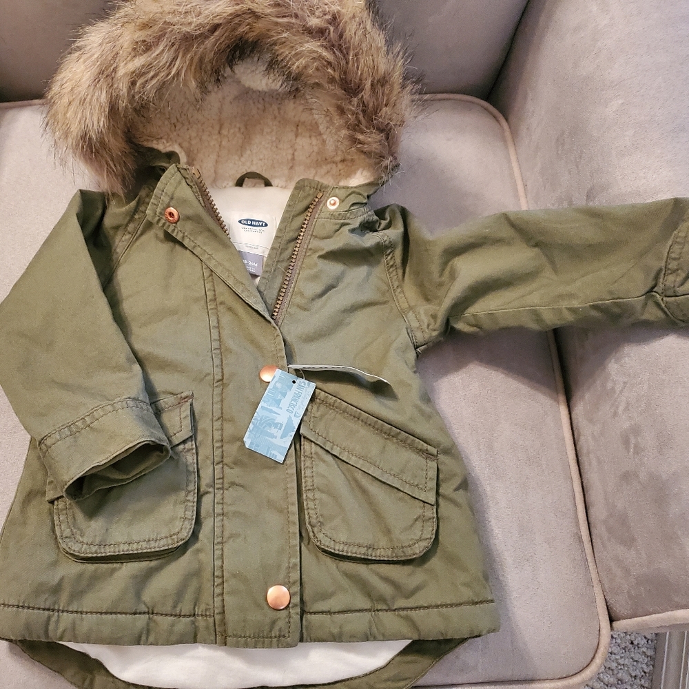 NWT Old Navy Toddler Girls 18/24m Parka